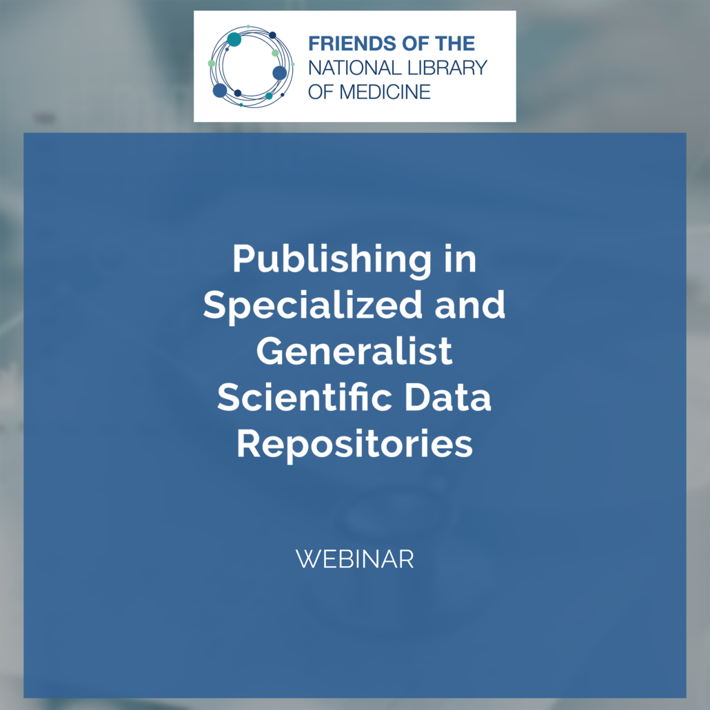 Publishing in Specialized and Generalist Scientific Data Repositories